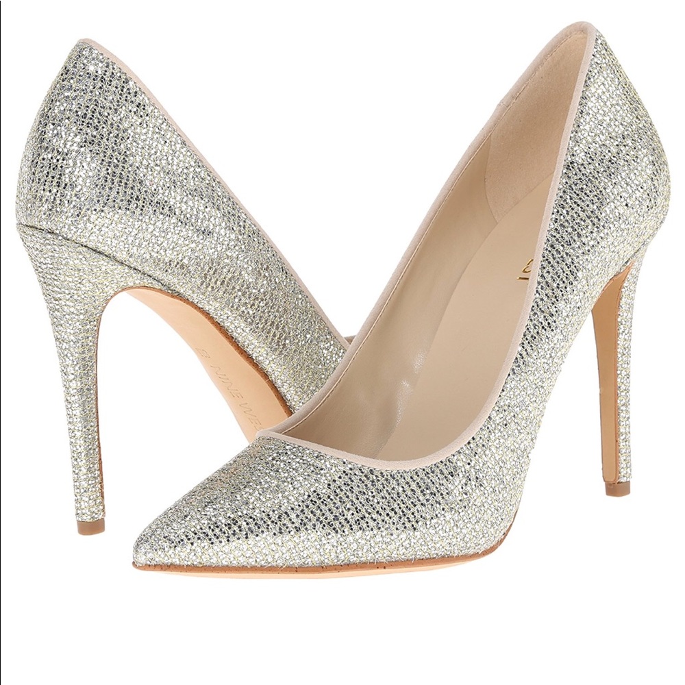 Nine West Metallic Frolic Pointy Toe Pumps ✨